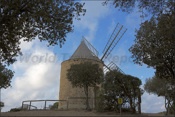 Moulin de Bonheur, the windmill on the way to the south coast Moulin de Bonheur, the windmill on the way to the south coast