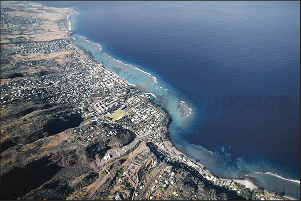 West coast. The village of Les Saline les Bains West coast. The village of Les Saline les Bains