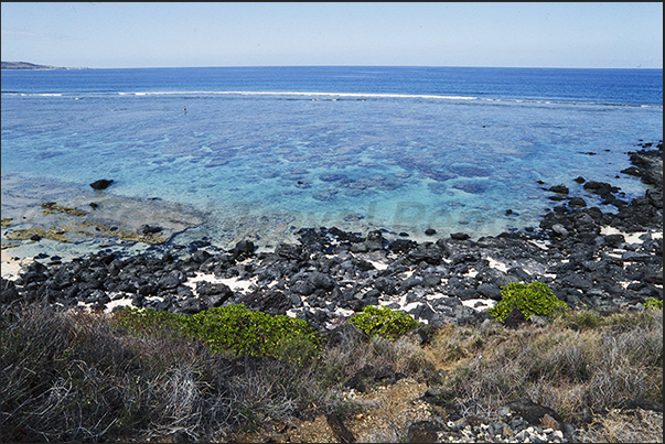 Saint Leu lagoon, northwest coast