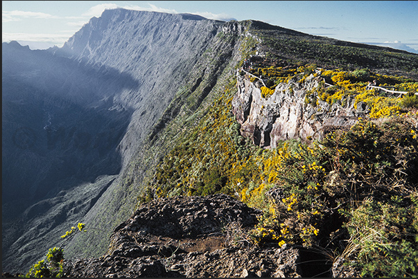 National Park of La Roche Ecrite. Circle de Mafate. Central northern area from the village of Sainte Anne