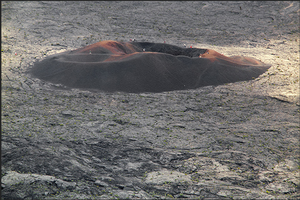 The active volcano area of the Piton de la Fournaise. Plateau near Plaine des Cafres