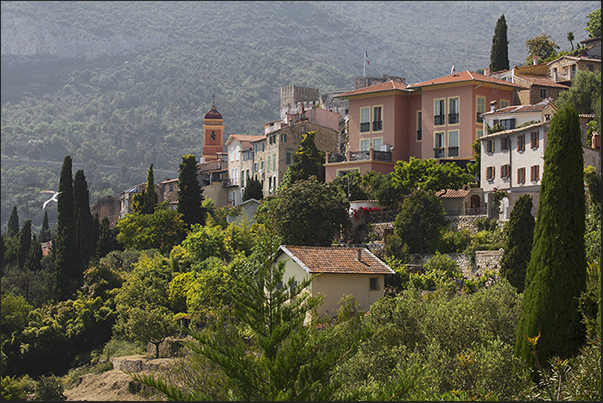 The medieval village of Roquebrune The medieval village of Roquebrune