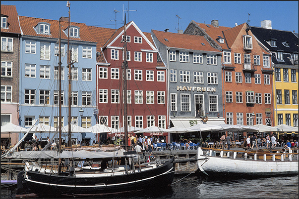 Copenhagen. Ancient port and tourist area of Nyhavn Canal Copenhagen. Ancient port and tourist area of Nyhavn Canal