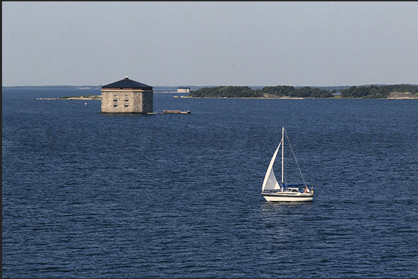 Baltic Sea. Navigation south towards near Karlskrona Baltic Sea. Navigation south towards near Karlskrona