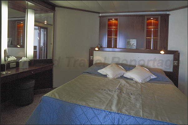 Baltic Sea. Cruising on the Silver Shadow. A bedroom Baltic Sea. Cruising on the Silver Shadow. A bedroom