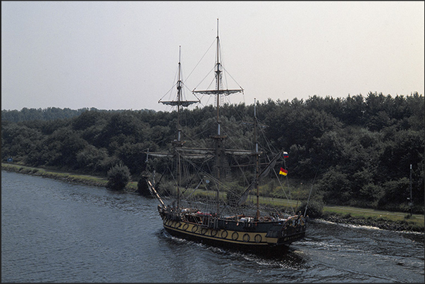 In navigation along Kiel Canal In navigation along Kiel Canal