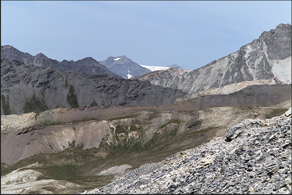 Distant glaciers beyond the now extinct Sommeiller glacier Distant glaciers beyond the now extinct Sommeiller glacier