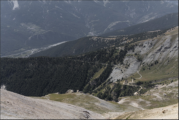 Panorama towards the Bardonecchia valley above Savoulx and Beaulard villages Panorama towards the Bardonecchia valley above Savoulx and Beaulard villages