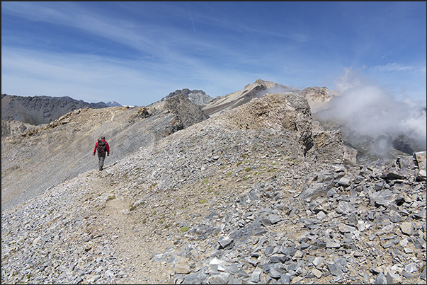 On the tip of the Seguret mountain