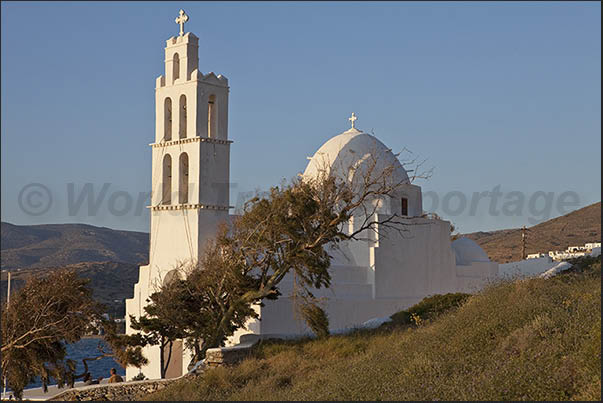 Church at the entrance of Yalos Bay Church at the entrance of Yalos Bay