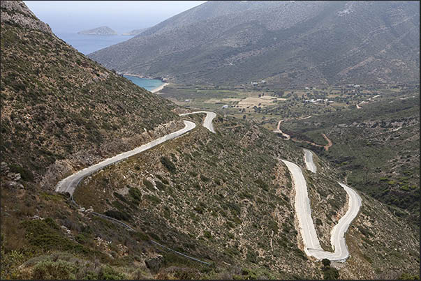 The road that reaches Theodoti Bay (north east coast) The road that reaches Theodoti Bay (north east coast)