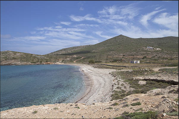 Beach near the legendary Homer's Tomb, northern tip of the island Beach near the legendary Homer's Tomb, northern tip of the island