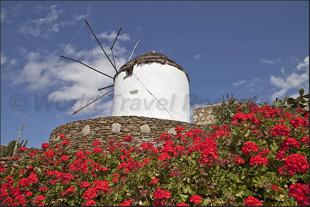 There are numerous windmills on the island that are still functioning