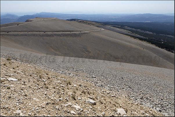 Panorama of the southern side of the mountain
