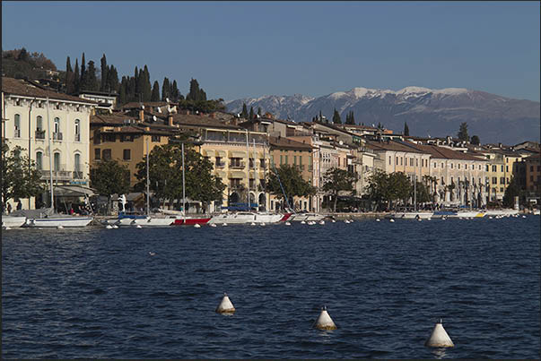 West coast, the lakefront houses of the town of Salo' West coast, the lakefront houses of the town of Salo'