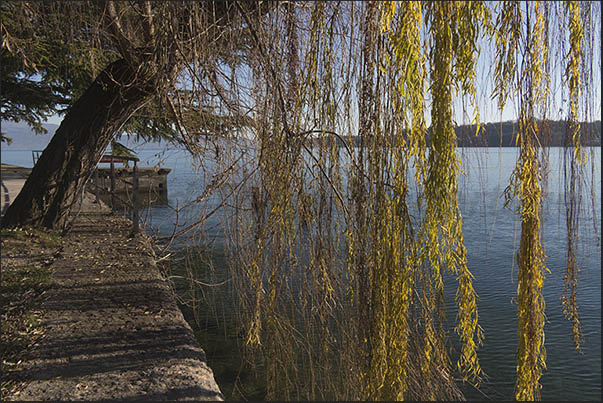 Salo'. The lakefront and in front of Portese coast Salo'. The lakefront and in front of Portese coast