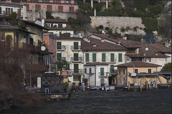 North-western coast. Restaurants along the Limone lakeside North-western coast. Restaurants along the Limone lakeside