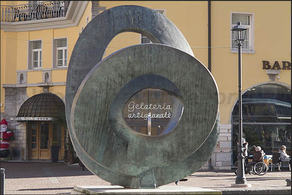 The lakeside of the town of Riva del Garda The lakeside of the town of Riva del Garda