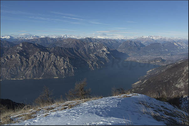The northern section of the lake seen from Monte Baldo