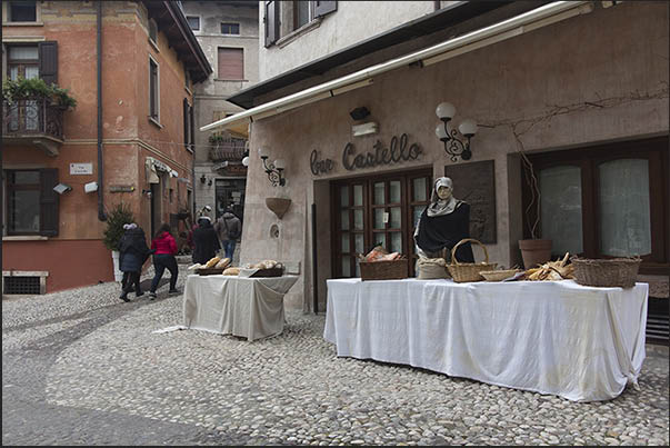 The historic center of the town of Malcesine, Christmas installations The historic center of the town of Malcesine, Christmas installations