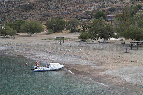 West Coast. Nautical camping in Pisses Bay West Coast. Nautical camping in Pisses Bay