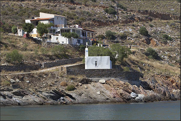 North East coast. Little church in Orkos Bay North East coast. Little church in Orkos Bay