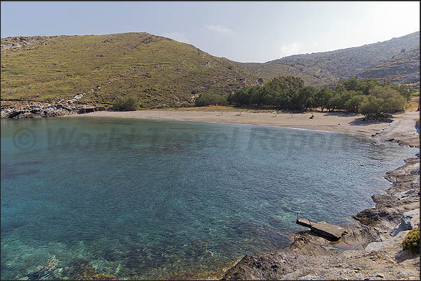 North East coast. The bay and the beach of Orkos North East coast. The bay and the beach of Orkos