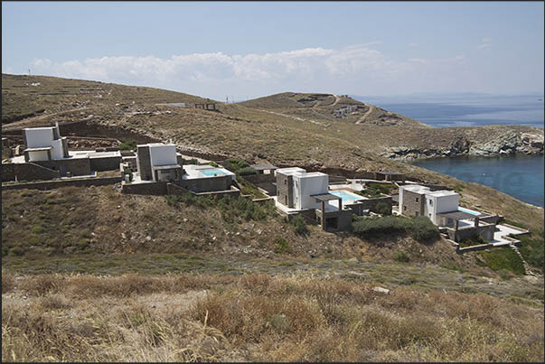 North coast. Houses and residences along the bay of Kefala Cape North coast. Houses and residences along the bay of Kefala Cape