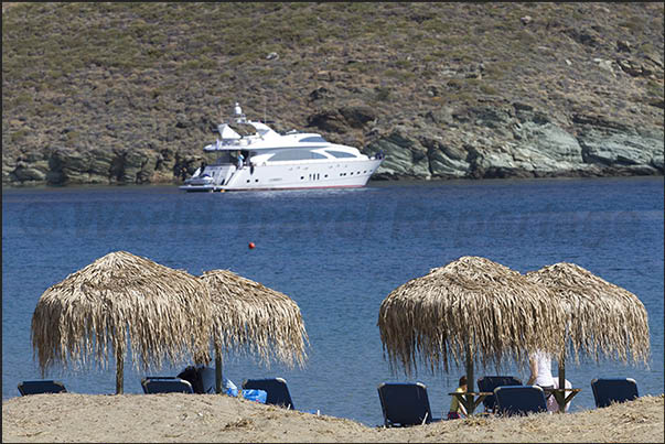 North coast. Otzias Bay the northernmost bay of the protected island from Cape Perlevos