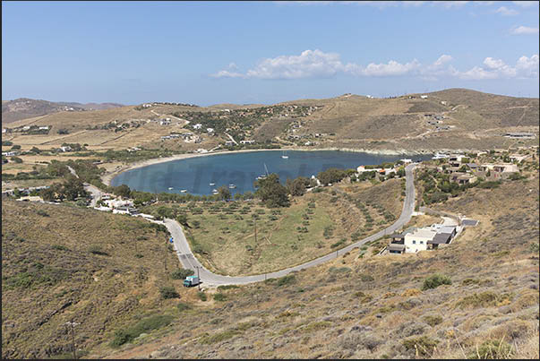 North coast. Otzias Bay the northernmost bay of the protected island from Cape Perlevos North coast. Otzias Bay the northernmost bay of the protected island from Cape Perlevos