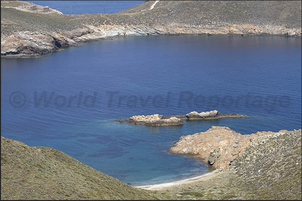 North coast. Otzias Bay one of the many isolated beaches of the bay