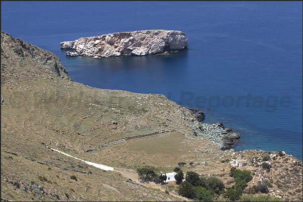 North coast Islet under the cliff of Chalara North coast Islet under the cliff of Chalara