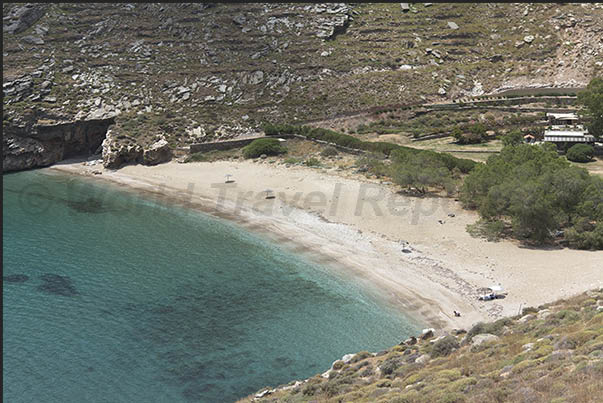 East Coast. Sykamia Bay between the bays of Psathi (south) and Kalidonichi (north)