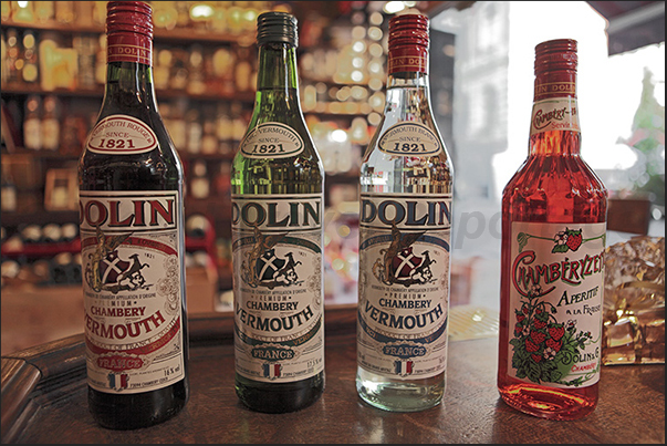 Vermouth, a wine liqueur used as aperitif produced in Chambery since 1830 Vermouth, a wine liqueur used as aperitif produced in Chambery since 1830