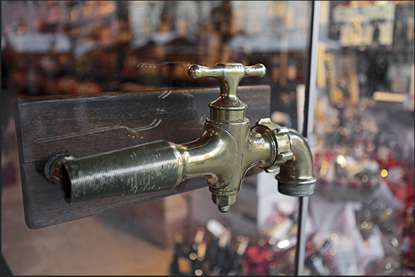 An original tap handle for a wine and liqueur store An original tap handle for a wine and liqueur store