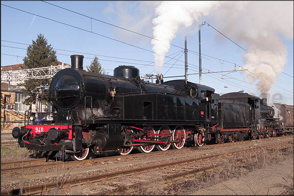 When the steam train brought the children of Turin to Govone to give the letter to Santa Claus When the steam train brought the children of Turin to Govone to give the letter to Santa Claus
