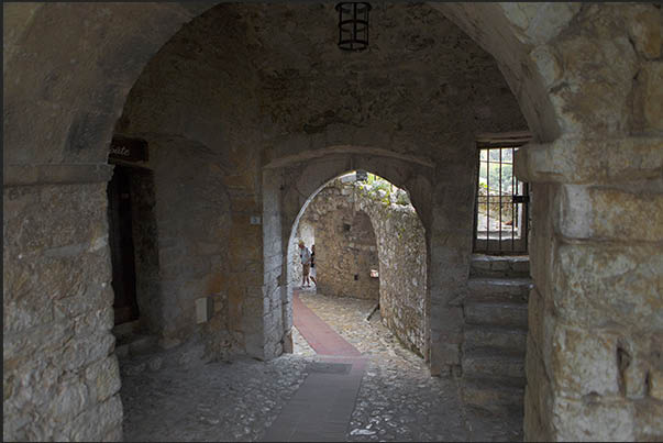 Rue du Centenaire, the alley that reaches the church Rue du Centenaire, the alley that reaches the church