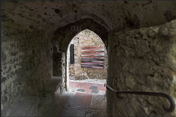 The narrow alleys that cross the village