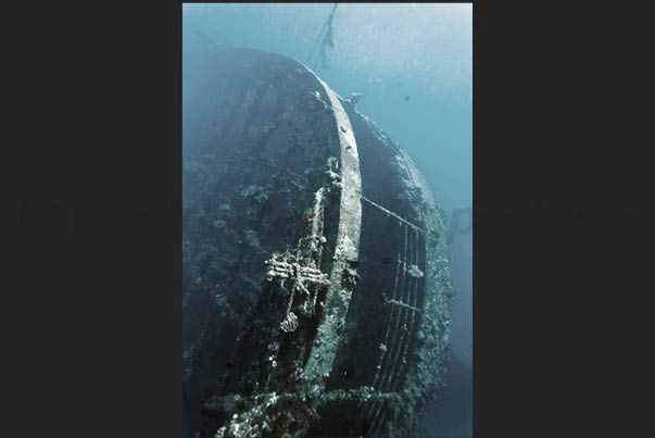 The stern of the wreck The stern of the wreck