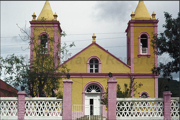 Loreto, historical capital of Baja. The cathedral Loreto, historical capital of Baja. The cathedral