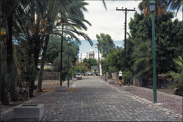 Loreto, historical capital of Baja. The main street Loreto, historical capital of Baja. The main street