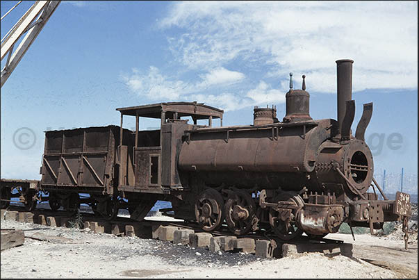 Old locomotive in the mining town of Santa Rosalia Old locomotive in the mining town of Santa Rosalia
