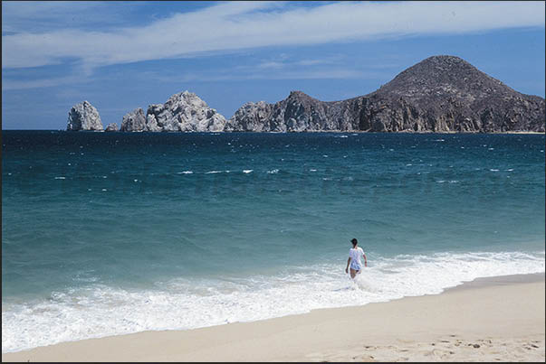 Cliffs of Cabo San Lucas, the extreme tip of Baja California peninsula