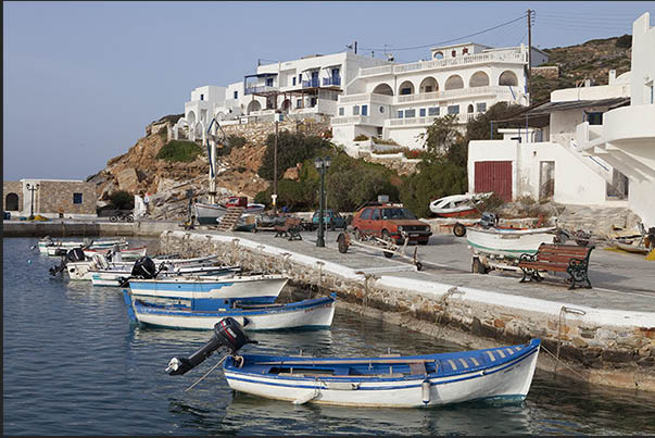 Alopronia, port of arrival and departure of ferries. The seaside