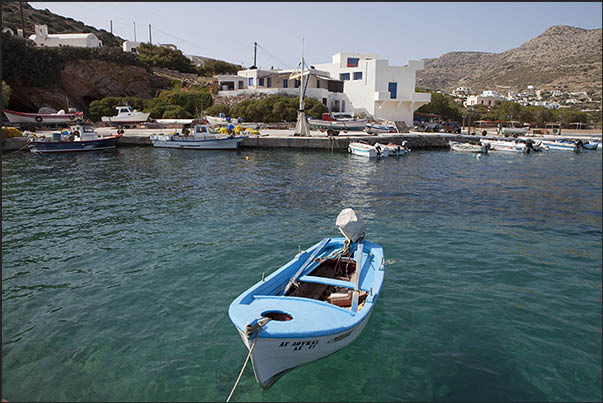 Alopronia, port of arrival and departure of ferries. The fishermen area