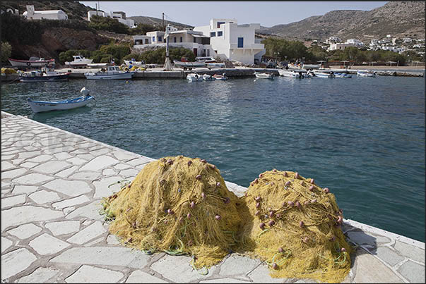 Alopronia, port of arrival and departure of ferries. The fishermen area