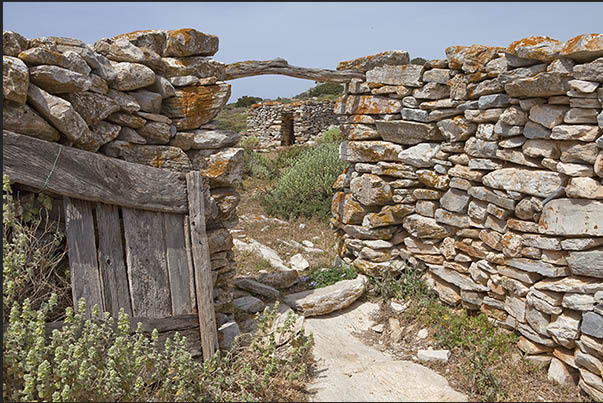 Sheepfolds in stone near the ancient monastery of Episkopi