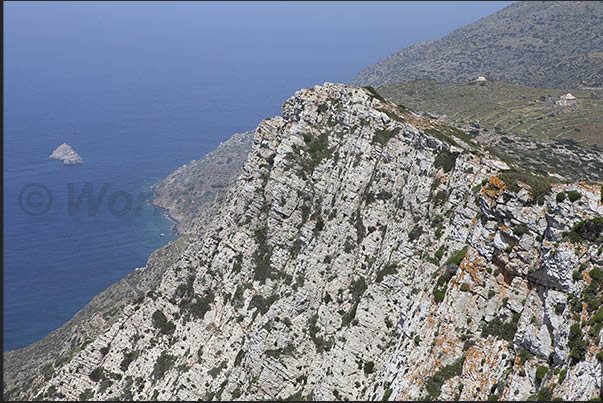 North coast cliff seen from Aghia Marina church near Episkopi monastery North coast cliff seen from Aghia Marina church near Episkopi monastery