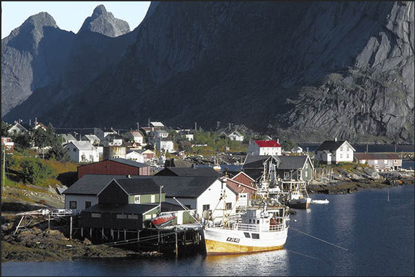 The fishing villages are often on the slopes of high rocky walls that protect them from the freezing winter winds