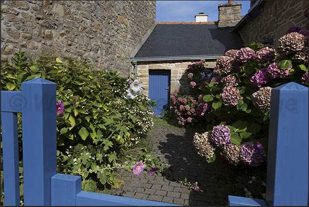 Typical Breton stone houses Typical Breton stone houses